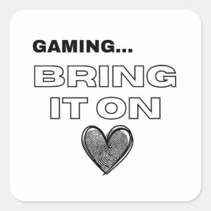 The Gamer Postcard Square Sticker