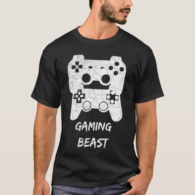 The Gaming Beast the nerdy gamer gift T-Shirt (Front)
