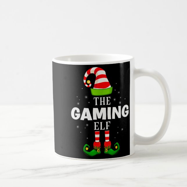 The Gaming Elf Christmas Pjs Matching Pajama  Coffee Mug (Right)