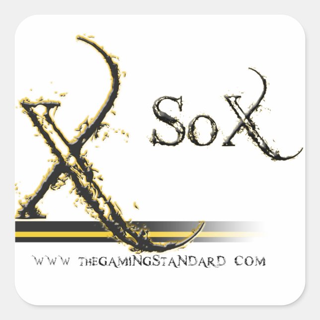 The Gaming Standard Square Sticker (Front)