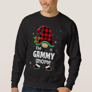 The Gammy Gnome Buffalo Plaid Christmas Matching F Sweatshirt