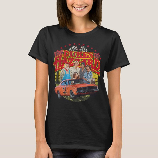 The Gang From Dukes Of Hazzard Worn  T-Shirt (Front)