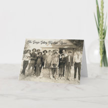 The Gang's Getting Together Folded Invitation