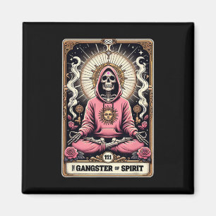 The Gangster Of Spirit Skull Pink Gangster Spiritu Magnet