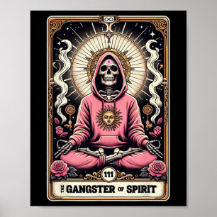 The Gangster Of Spirit Skull Pink Gangster Spiritu Poster
