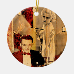 The Gangster's Blonde Girl Ceramic Ornament