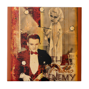 The Gangster's Blonde Girl Ceramic Tile