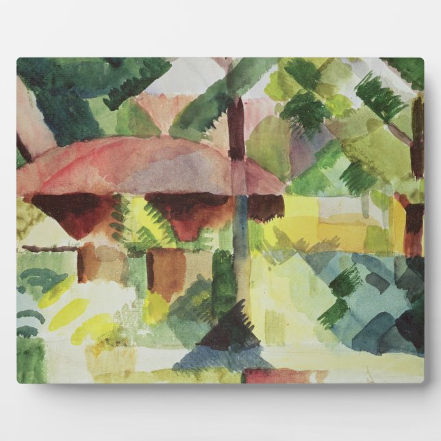 The Garden, 1914 (w/c on paper) Plaque (Front)