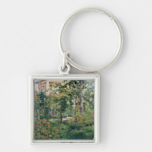 The Garden at Bellevue, 1880 Key Ring