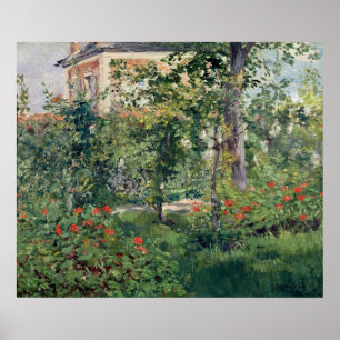 The Garden at Bellevue, 1880 Poster