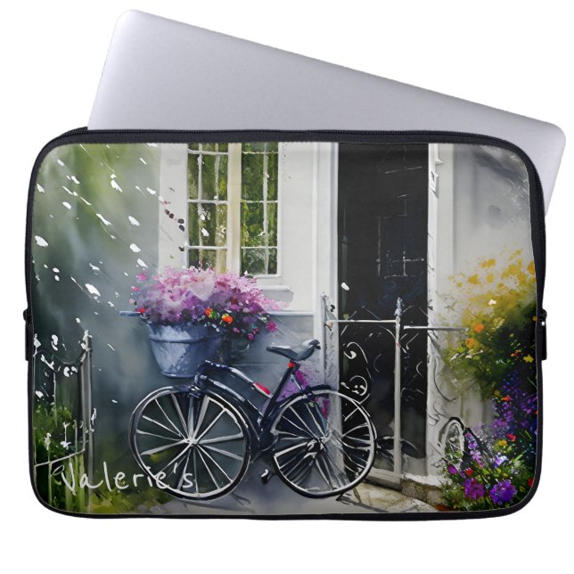 The Garden Bike Laptop Sleeve (Front)