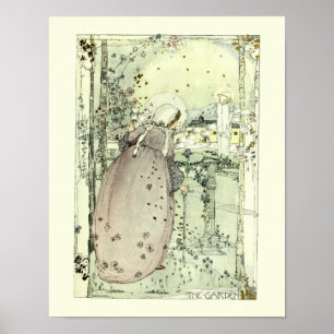 The Garden by Jessie Marion King Poster