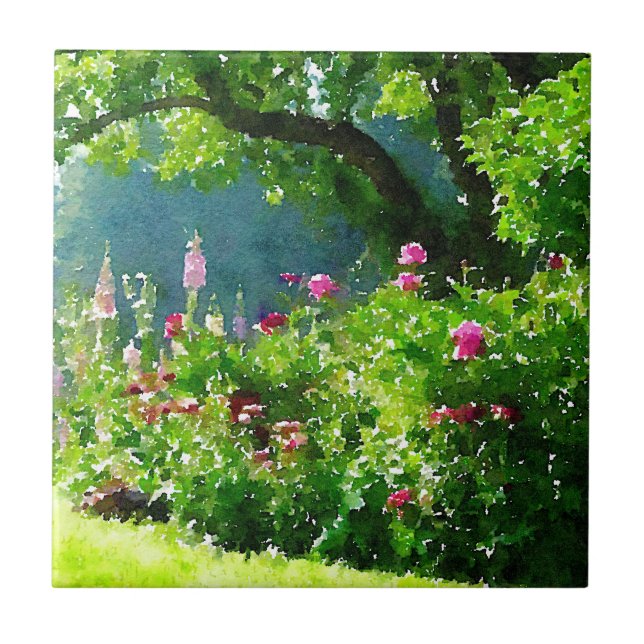 The Garden Ceramic Tile (Front)