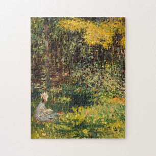 The Garden (detail) Monet Fine Art Jigsaw Puzzle