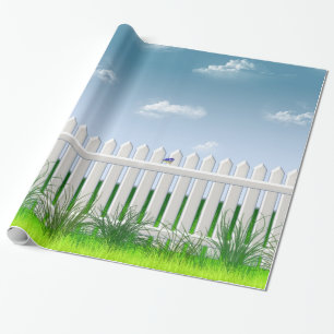 The Garden Fence Wrapping Paper