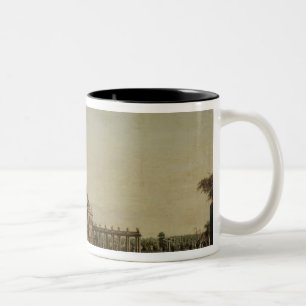 The garden front of the town castle, 1773 Two-Tone coffee mug