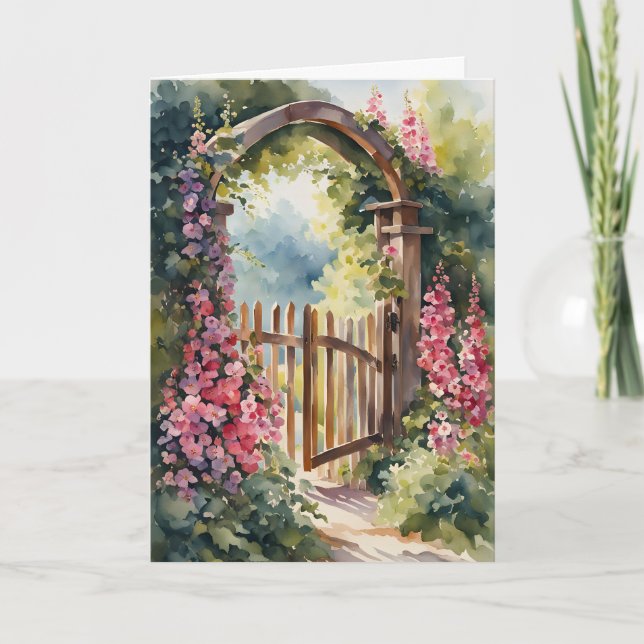 The Garden Gate Mother's Day Holiday Card (Front)