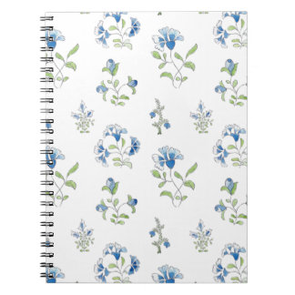 The garden in blues notebook