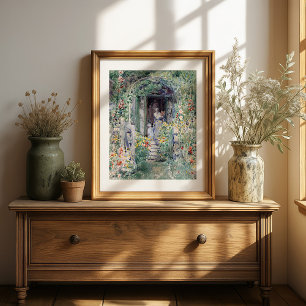 The Garden in Its Glory Childe Hassam Poster
