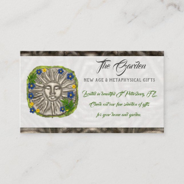The Garden New Age Folk SHOP SMALL BUSINESS Card (Front)
