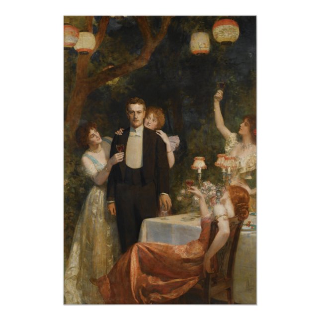 The Garden of Armida (by John Collier) Poster (Front)