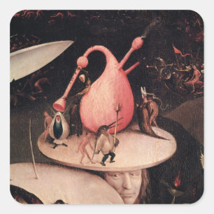The Garden of Earthly Delights 2 Square Sticker