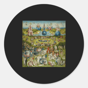 The Garden Of Earthly Delights By Hieronymus Bosch Classic Round Sticker