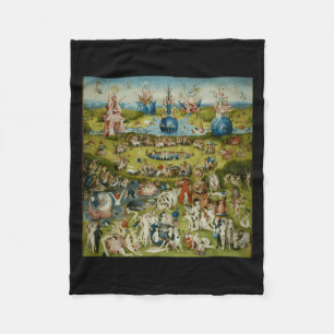 The Garden Of Earthly Delights By Hieronymus Bosch Fleece Blanket