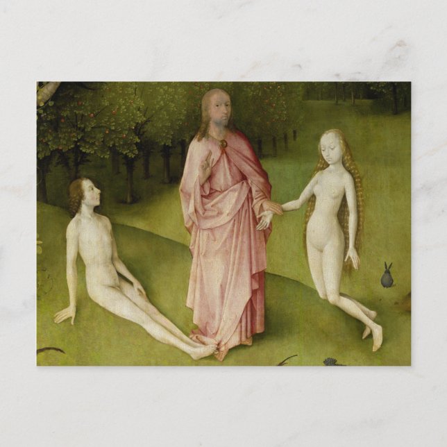 The Garden of Earthly Delights, Fifteenth Century Postcard (Front)
