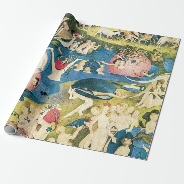 The Garden Of Earthly Delights Hieronymus Bosch Wrapping Paper (Unrolled)
