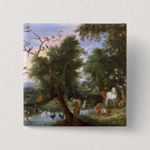 The Garden of Eden, 1659 15 Cm Square Badge