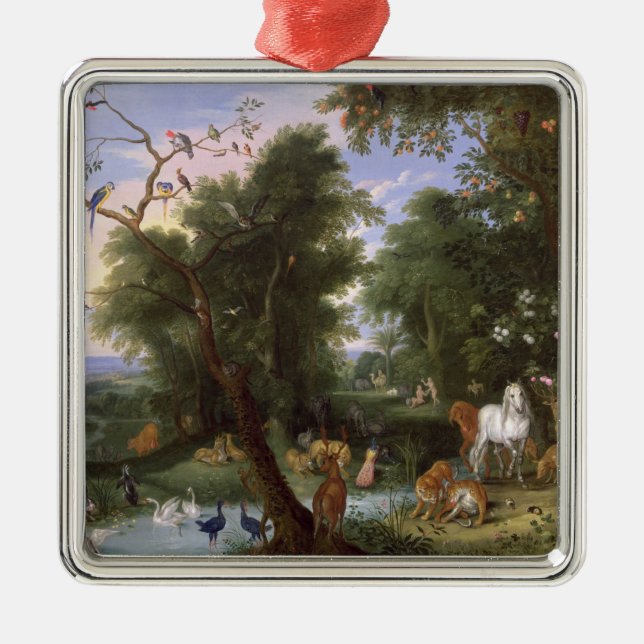 The Garden of Eden, 1659 Metal Ornament (Front)