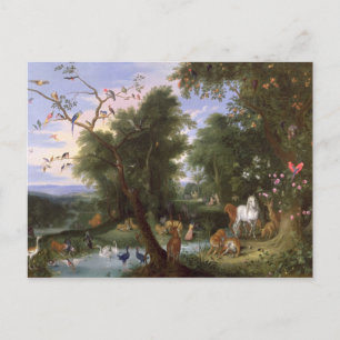 The Garden of Eden, 1659 Postcard