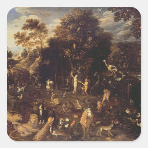 The Garden of Eden Square Sticker