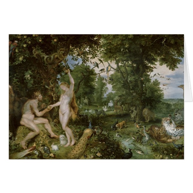 The Garden of Eden with the Fall of Man, c.1615 (Front Horizontal)