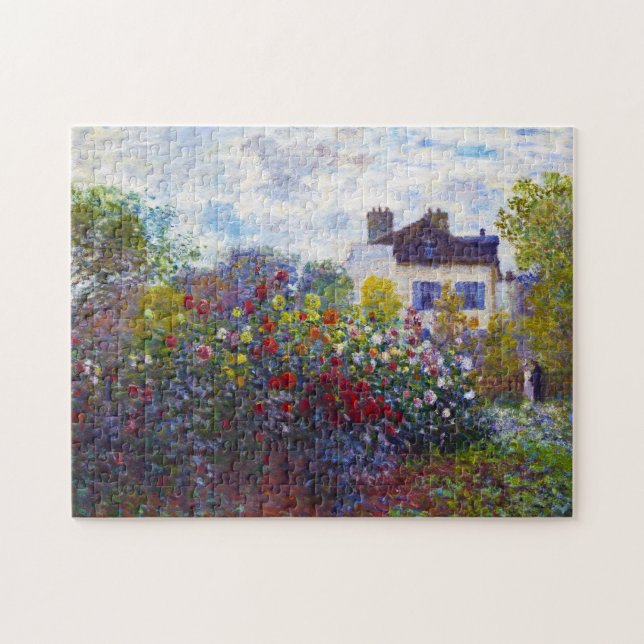 The Garden of Monet at Argenteuil Claude Monet Jigsaw Puzzle (Horizontal)