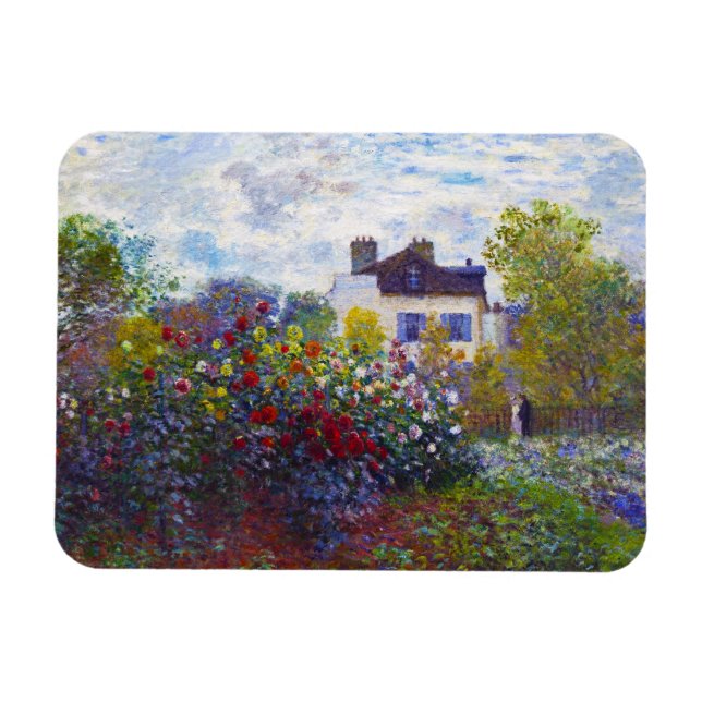 The Garden of Monet at Argenteuil Claude Monet Magnet (Horizontal)