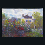 The Garden of Monet at Argenteuil Claude Monet Placemat<br><div class="desc">The Garden of Monet at Argenteuil Claude Monet cool,  old,  master,  masterpiece,  fine,  retored,   impressionism,  paint,  painting,  vibrant,  saturated,  colour,   beautiful,  nice,  quality,  high,  resolution,  landscape,  scenery,   post,  decoration,  colours,  paris,  france,  renewed best,  seller,  colourful, cheap</div>