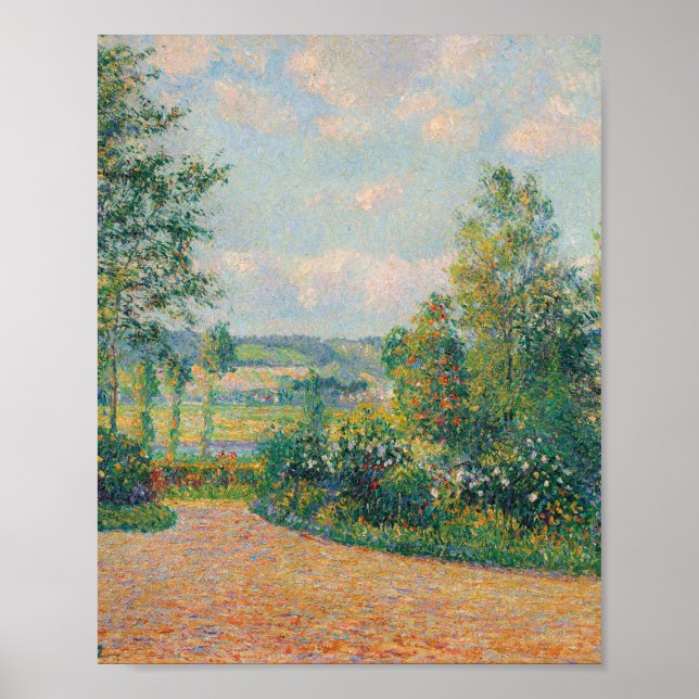 The Garden of Octave Mirbeau (by Camille Pissarro) Poster (Front)