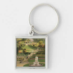 The Garden on the Hill Side, Castle Combe, from 'T Key Ring