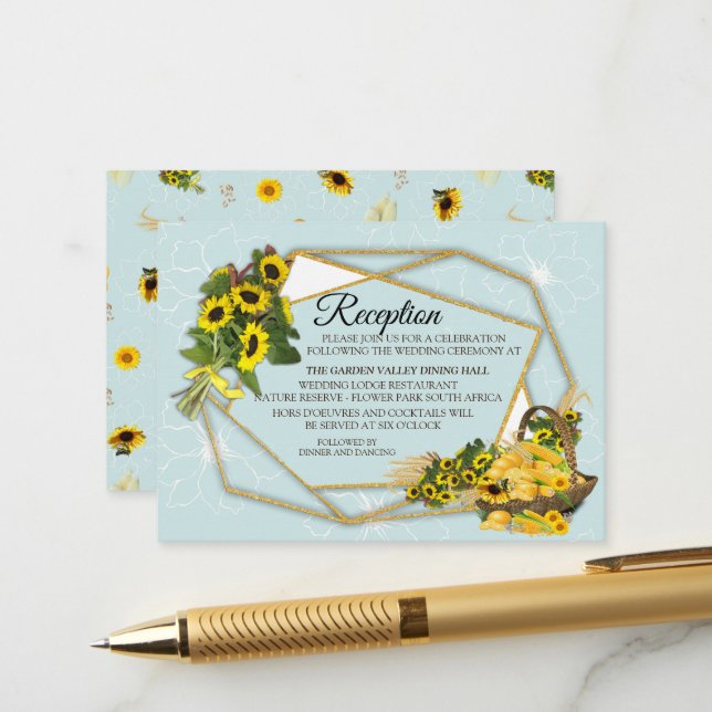 The Garden Party  Enclosure Card (Front/Back In Situ)