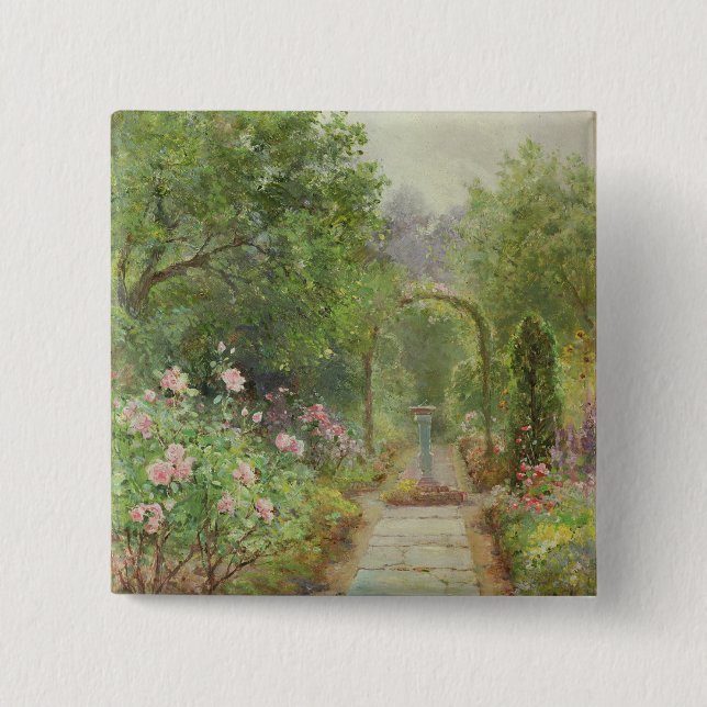 The Garden Path 15 Cm Square Badge (Front)