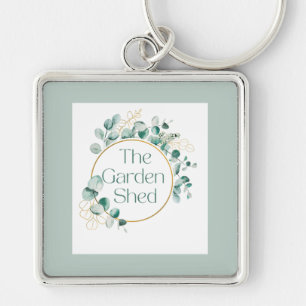 The Garden Shed Coffee, Botanical Greenery Gift Key Ring