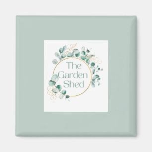 The Garden Shed Coffee, Botanical Greenery Gift Magnet