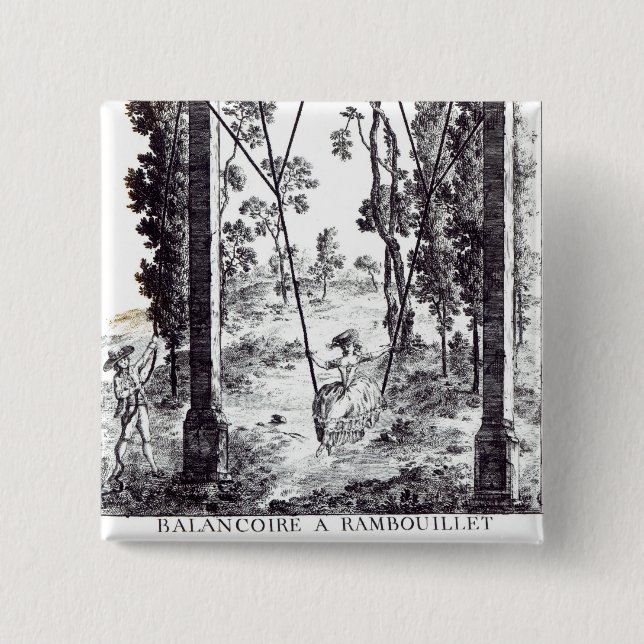 The Garden Swing at Rambouillet, from 'Details des 15 Cm Square Badge (Front)