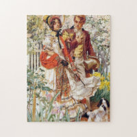 The Garden Walk, 1904 by J. C. Leyendecker