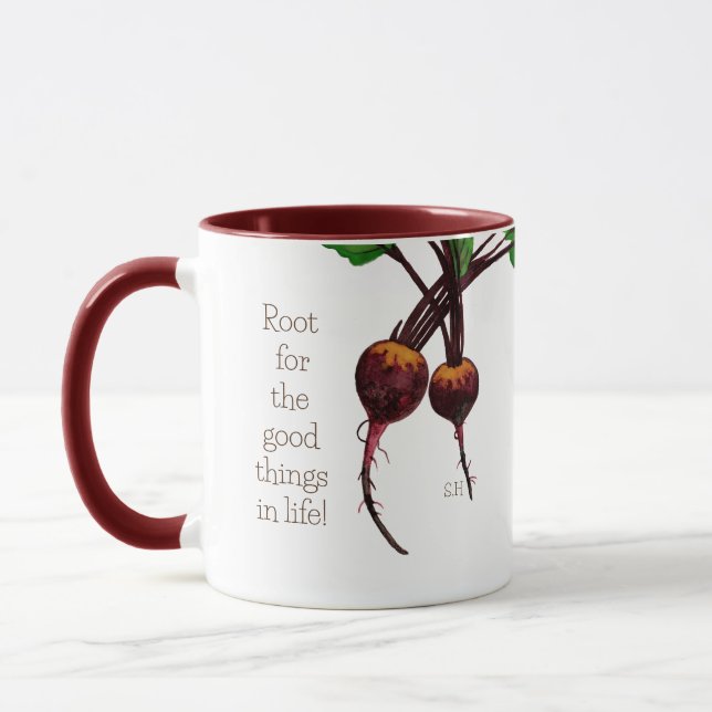 The Gardener's Beets Mug (Left)