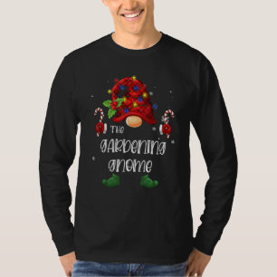 The Gardening Gnome Buffalo Plaid Christmas Tree L T-Shirt