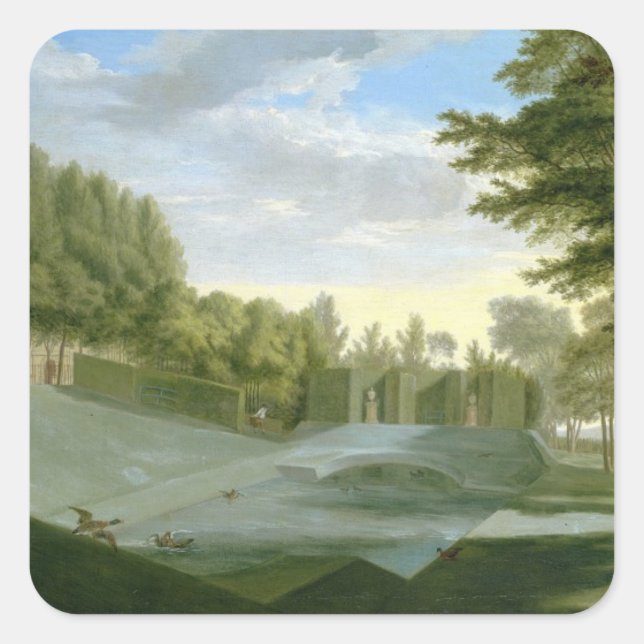The Gardens at Chiswick House (See also companion Square Sticker (Front)