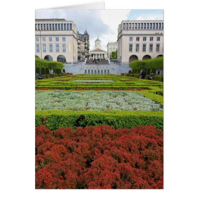 The Gardens in Brussels, Belgium Card (Front)